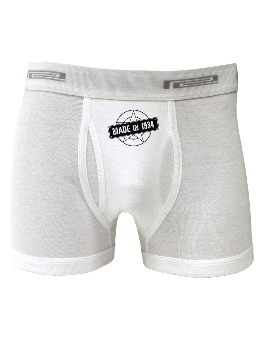 Made In Birth Year 1934 Boxer Briefs-Boxer Briefs-TooLoud-White-Small-Davson Sales