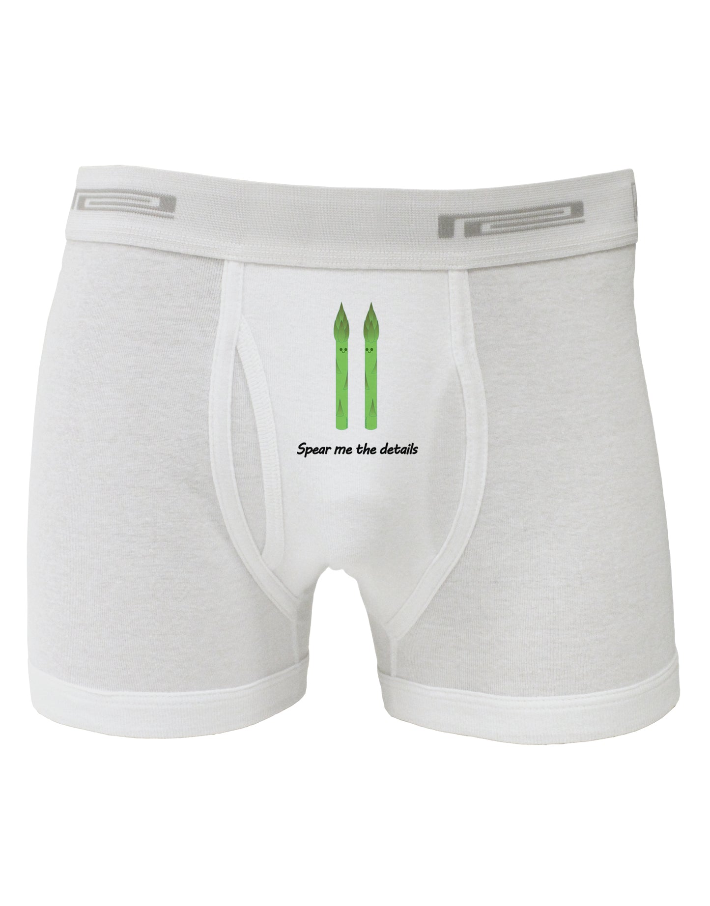 Asparagus - Spear Me the Details Boxer Briefs-Boxer Briefs-TooLoud-White-Small-Davson Sales