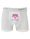 Lotus Flower Design Gradient - Text Boxer Briefs by TooLoud-Boxer Briefs-TooLoud-White-Small-Davson Sales