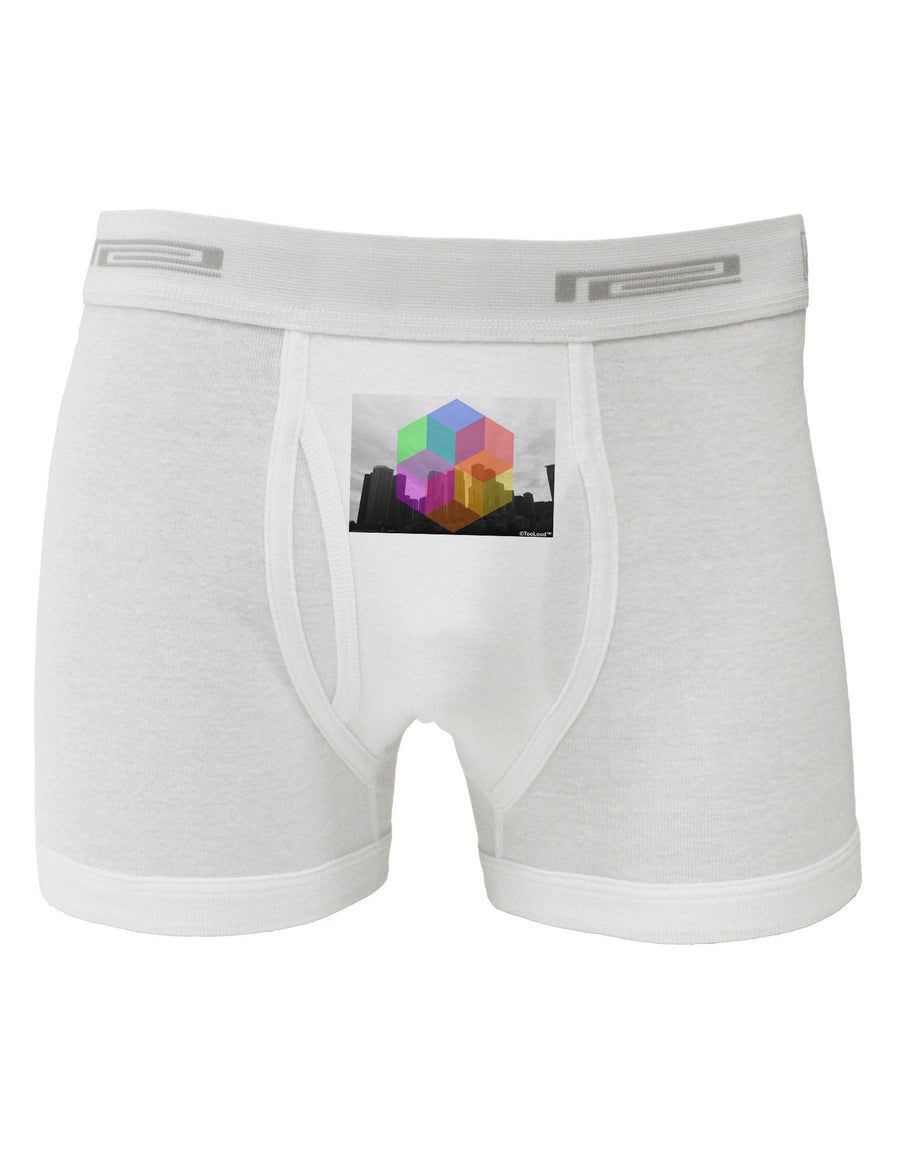 Chicago Abstract Boxer Briefs-Boxer Briefs-TooLoud-White-XXX-Large-Davson Sales