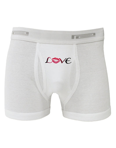 Love Kiss Boxer Briefs-Boxer Briefs-TooLoud-White-Small-Davson Sales