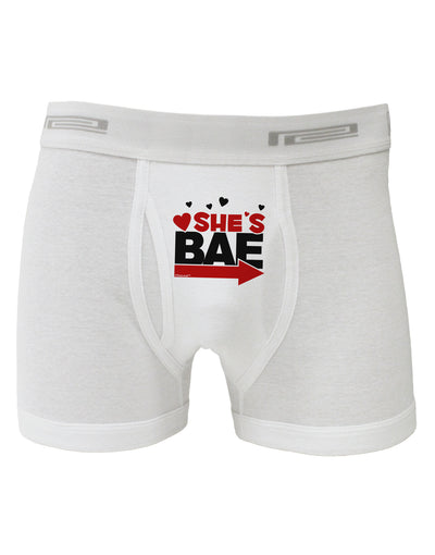 She's BAE - Right Arrow Boxer Briefs-Boxer Briefs-TooLoud-White-Small-Davson Sales