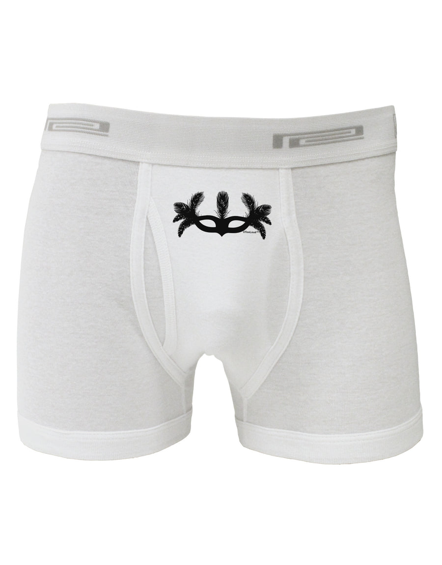 Masquerade Mask Silhouette Boxer Briefs by TooLoud-Boxer Briefs-TooLoud-White-Small-Davson Sales