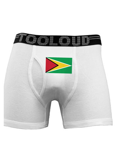 TooLoud Guyana Flag Boxer Briefs-Boxer Briefs-TooLoud-White-Small-Davson Sales