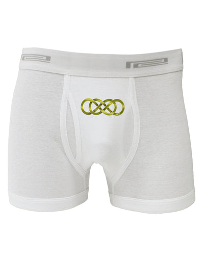 Double Infinity Gold Boxer Briefs-Boxer Briefs-TooLoud-White-Small-Davson Sales