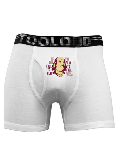 If you Fail to Plan, you Plan to Fail-Benjamin Franklin Boxer Briefs-Boxer Briefs-TooLoud-White-Small-Davson Sales