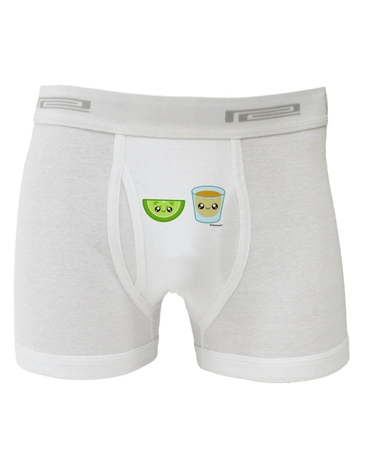Cute Tequila Shot and Lime Wedge Boxer Briefs by TooLoud-Boxer Briefs-TooLoud-White-Small-Davson Sales
