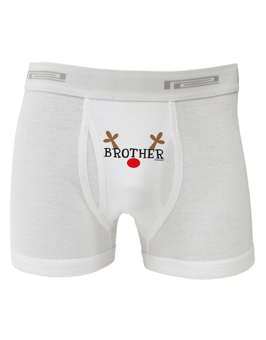 Matching Family Christmas Design - Reindeer - Brother Boxer Briefs by TooLoud-Boxer Briefs-TooLoud-White-Small-Davson Sales