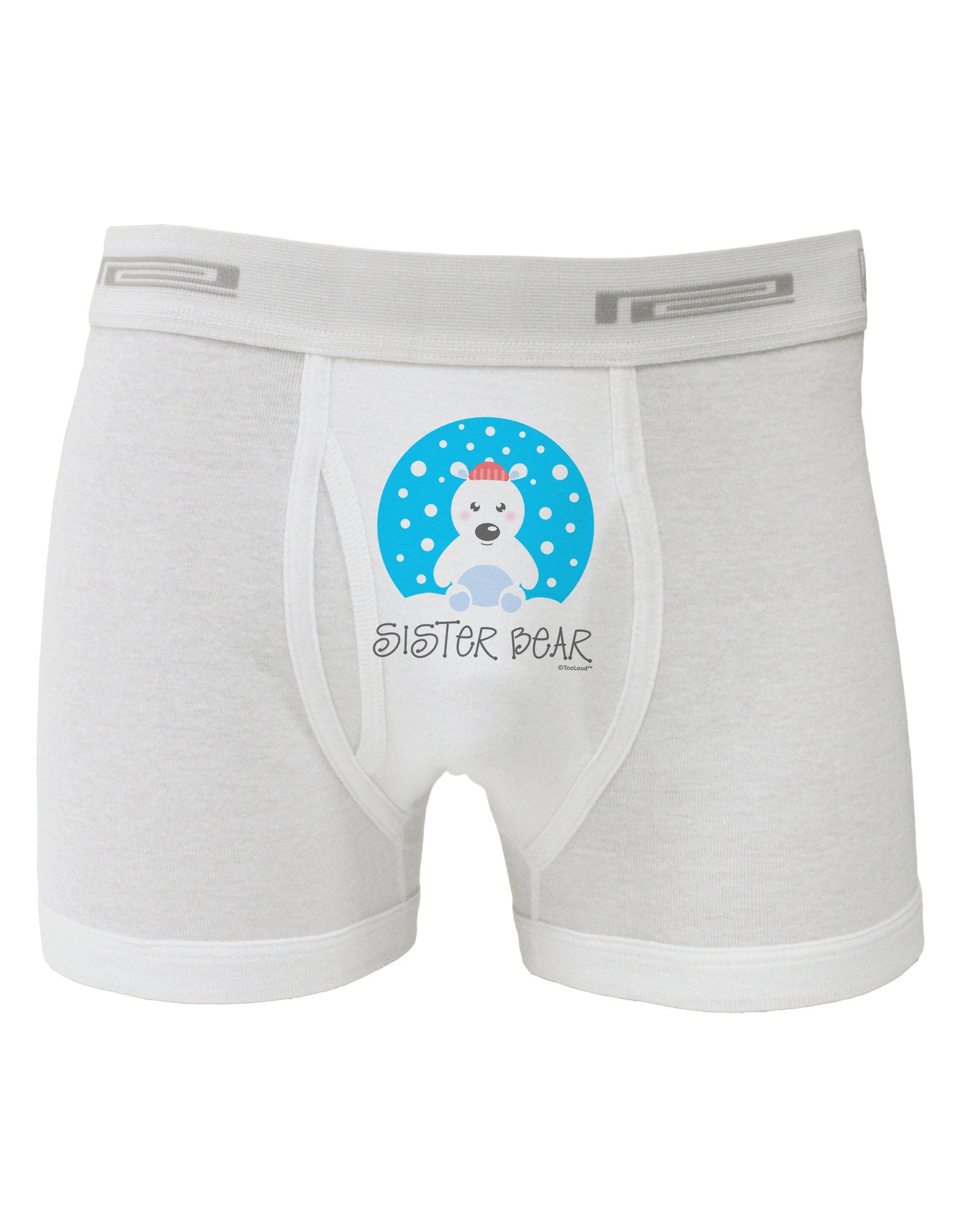 Matching Polar Bear Family - Sister Bear Boxer Briefs by TooLoud-Boxer Briefs-TooLoud-White-Small-Davson Sales
