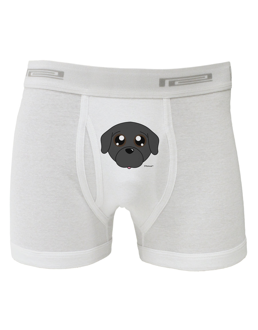 Cute Pug Dog - Black Boxer Briefs by TooLoud-Boxer Briefs-TooLoud-White-Small-Davson Sales