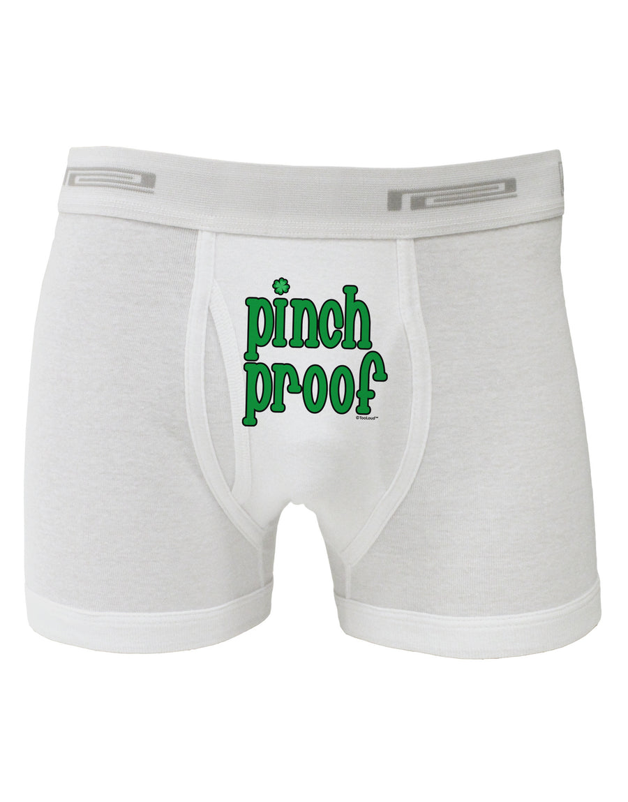 Pinch Proof - St. Patrick's Day Boxer Briefs by TooLoud-Boxer Briefs-TooLoud-White-Small-Davson Sales