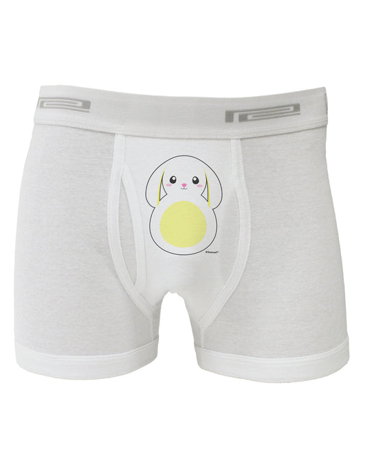 Cute Bunny with Floppy Ears - Yellow Boxer Briefs by TooLoud-Boxer Briefs-TooLoud-White-Small-Davson Sales