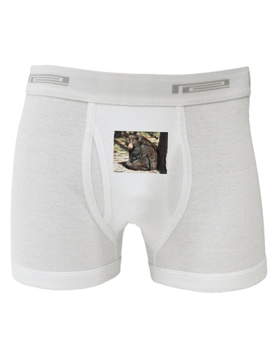 Sad Black Bear Boxer Briefs-Boxer Briefs-TooLoud-White-Small-Davson Sales