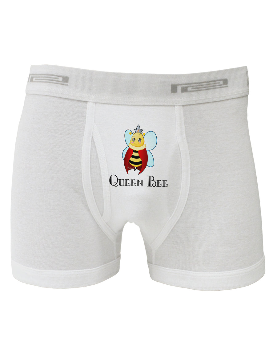 Queen Bee Text Boxer Briefs-Boxer Briefs-TooLoud-White-Small-Davson Sales