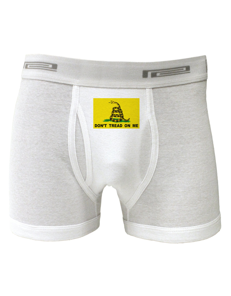 Classic Gadsden Flag Don't Tread On Me Boxer Briefs-Boxer Briefs-TooLoud-White-Small-Davson Sales