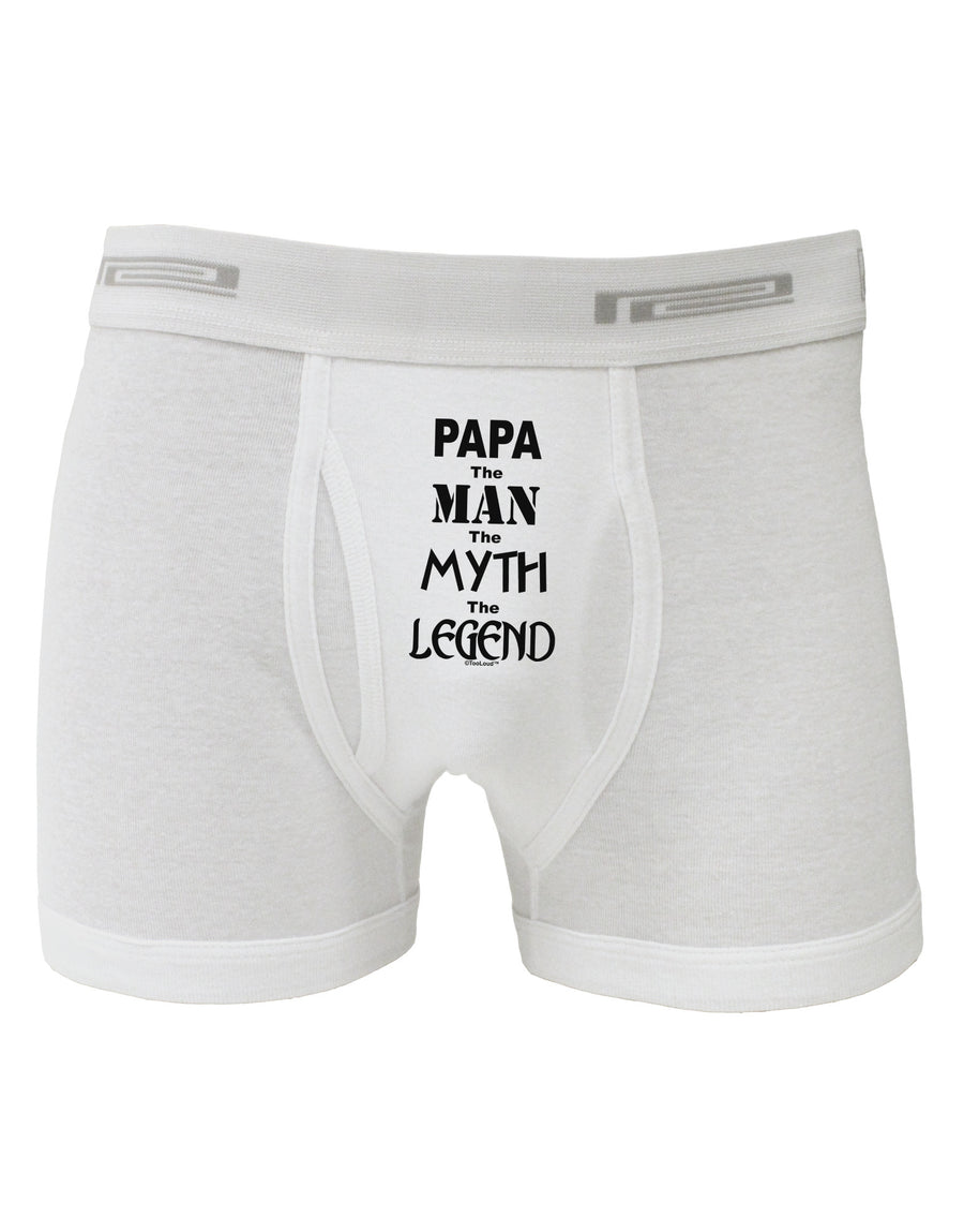 The Man The Myth The Legend - Papa Boxer Briefs by TooLoud-Boxer Briefs-TooLoud-White-Small-Davson Sales