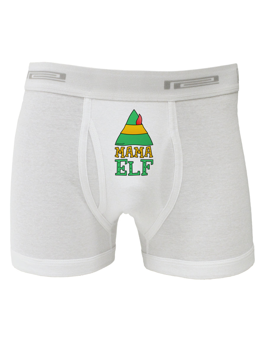Matching Christmas Design - Elf Family - Mama Elf Boxer Briefs-Boxer Briefs-TooLoud-White-Small-Davson Sales