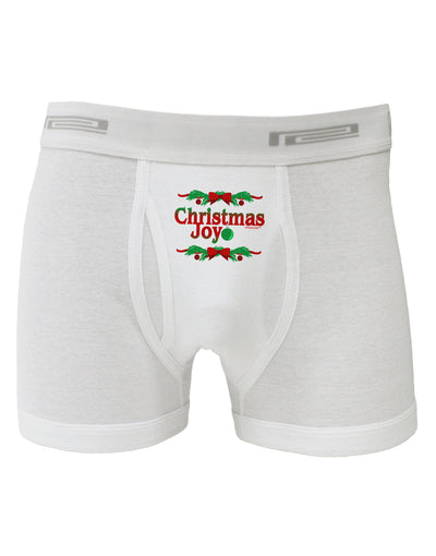 Christmas Joy Color Boxer Briefs-Boxer Briefs-TooLoud-White-Small-Davson Sales