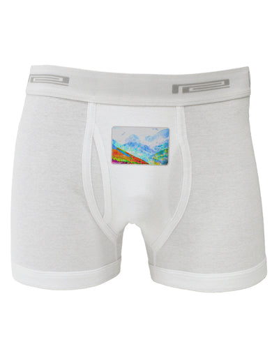 CO Fog Mountains Watercolor Boxer Briefs-Boxer Briefs-TooLoud-White-Small-Davson Sales