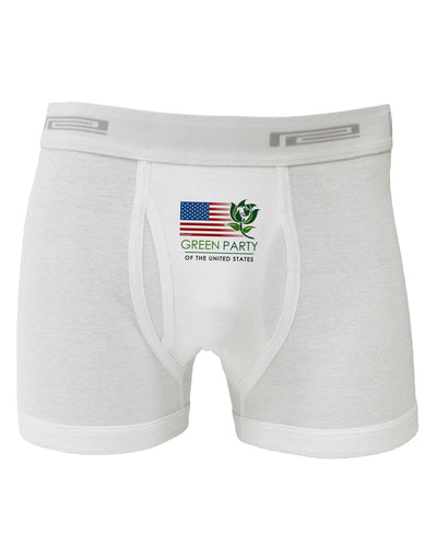 Green Party US Flag Boxer Briefs-Boxer Briefs-TooLoud-White-Small-Davson Sales