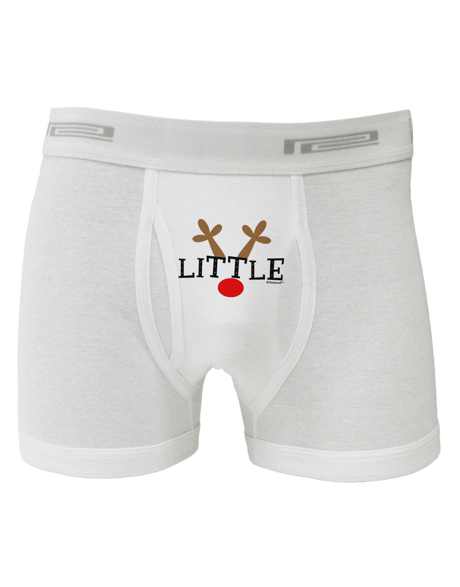 Matching Family Christmas Design - Reindeer - Little Boxer Briefs by TooLoud-Boxer Briefs-TooLoud-White-Small-Davson Sales