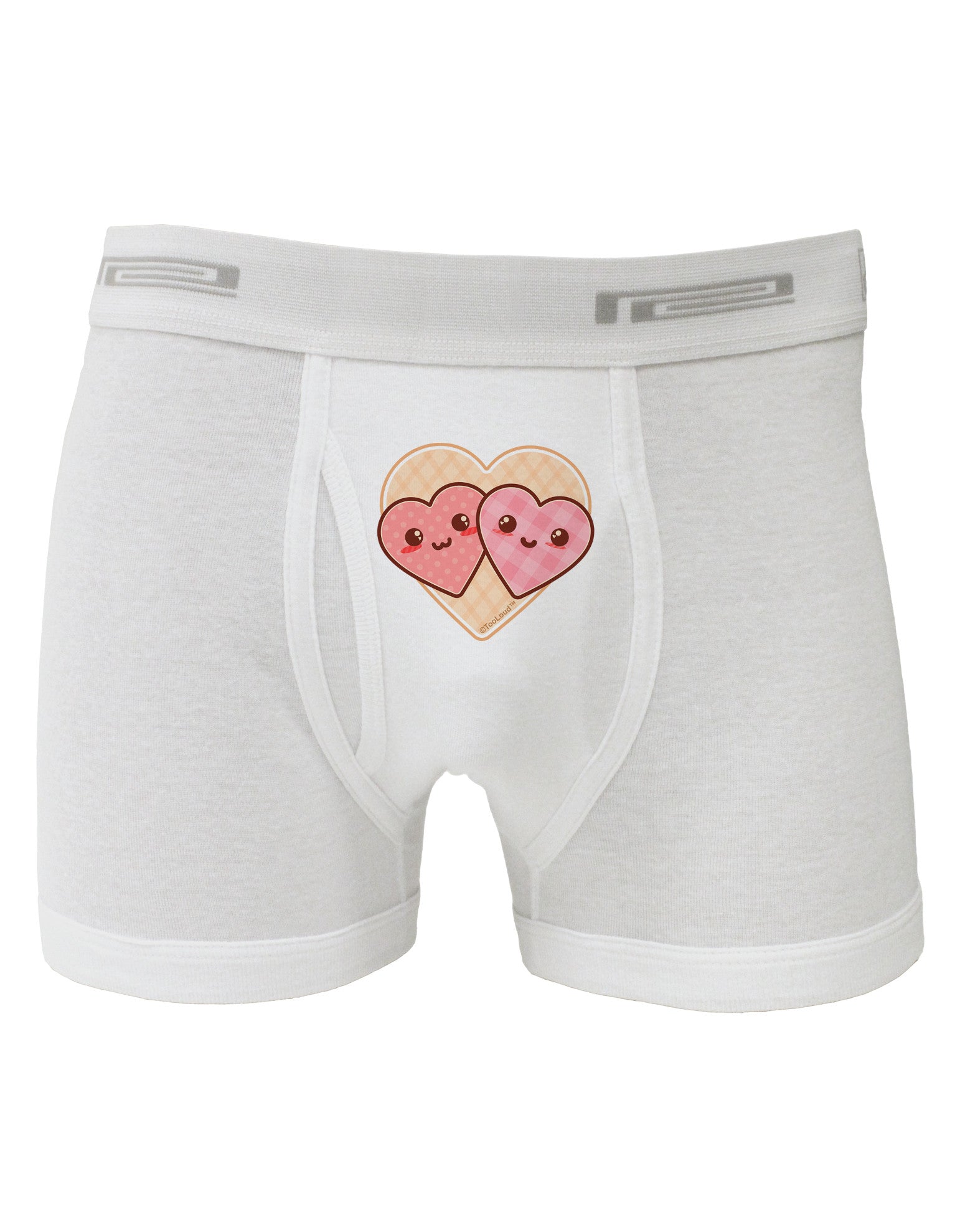 Super Cute Kawaii Hearts Boxer Briefs-Boxer Briefs-TooLoud-White-Small-Davson Sales