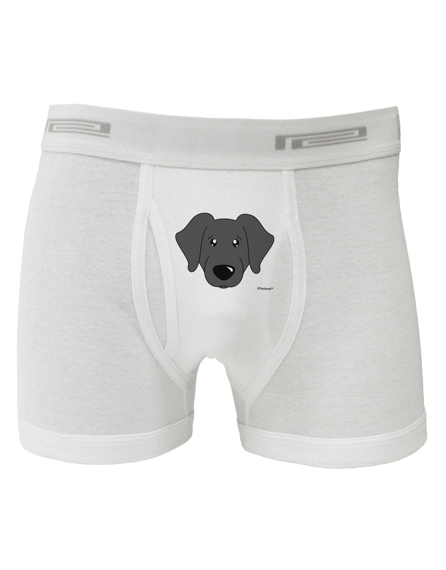 Cute Black Labrador Retriever Dog Boxer Briefs by TooLoud-Boxer Briefs-TooLoud-White-Small-Davson Sales