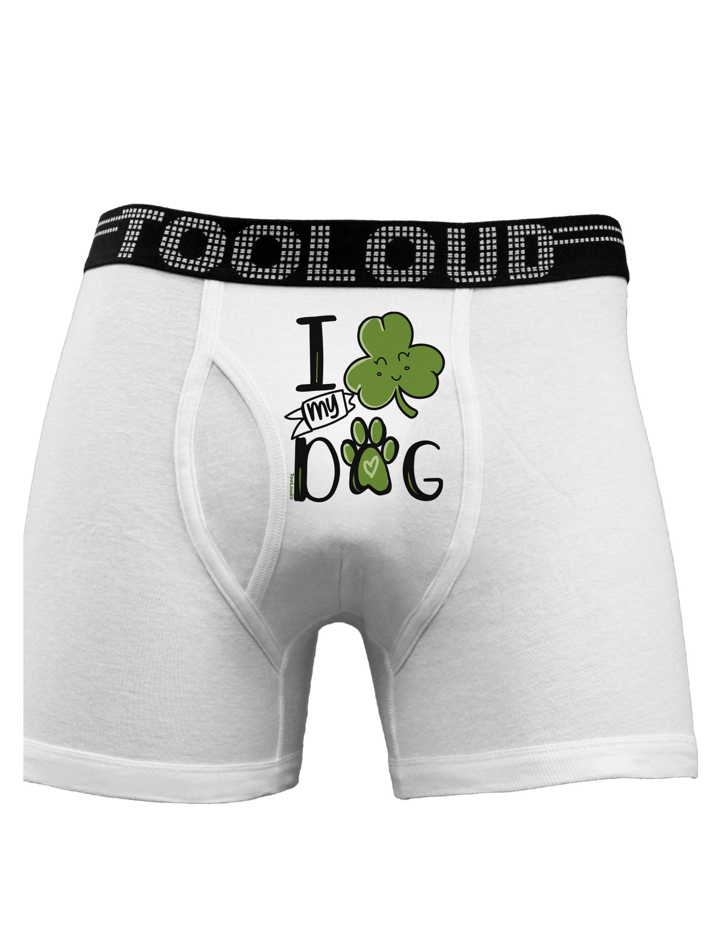I Shamrock my Dog Boxer Briefs-Boxer Briefs-TooLoud-White-Small-Davson Sales
