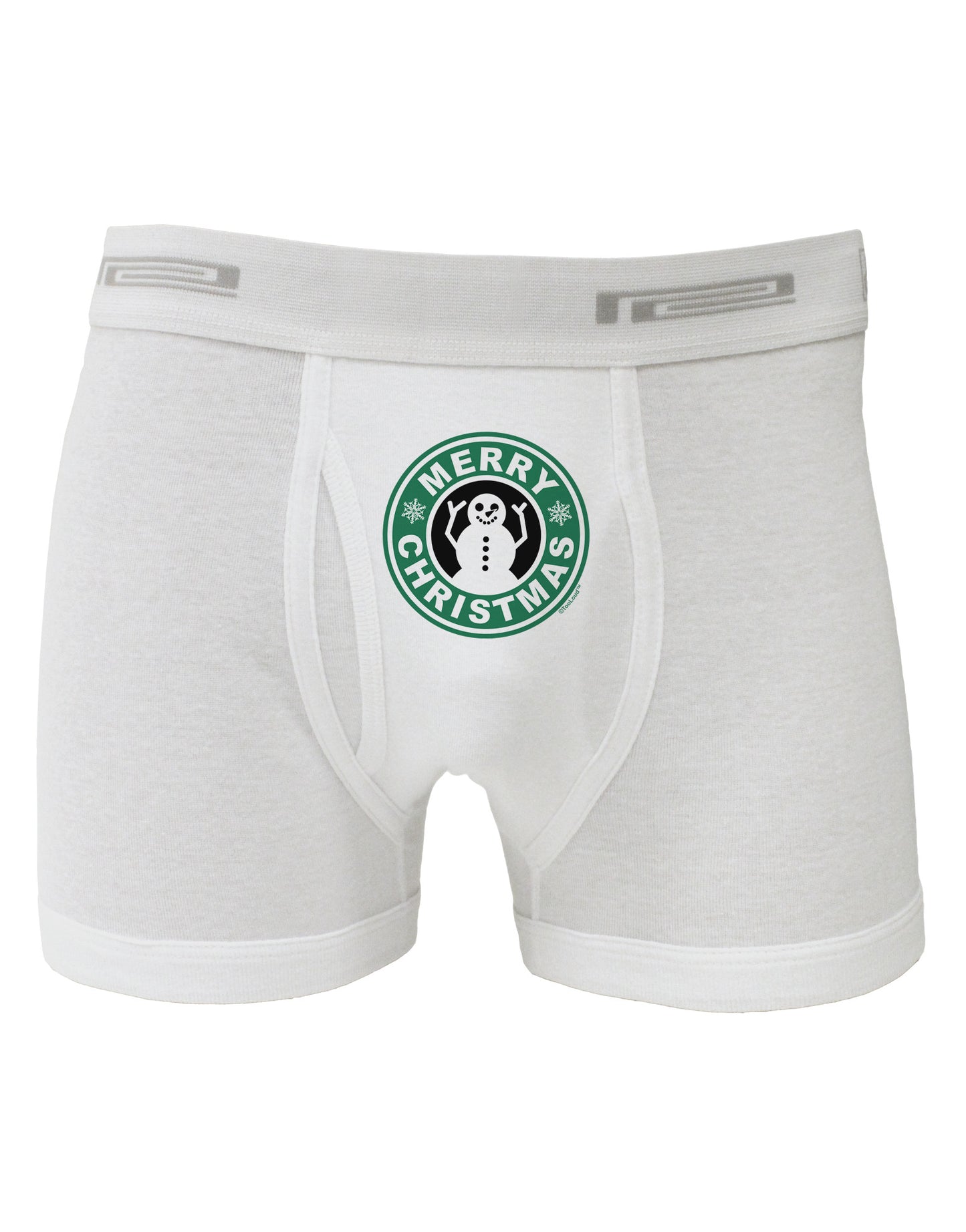 Merry Christmas Latte Logo Boxer Briefs-Boxer Briefs-TooLoud-White-Small-Davson Sales