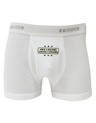 Always A Soldier Boxer Briefs-Boxer Briefs-TooLoud-White-Small-Davson Sales