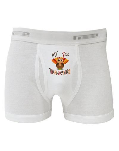 My 1st Thanksgiving Boxer Briefs-Boxer Briefs-TooLoud-White-Small-Davson Sales