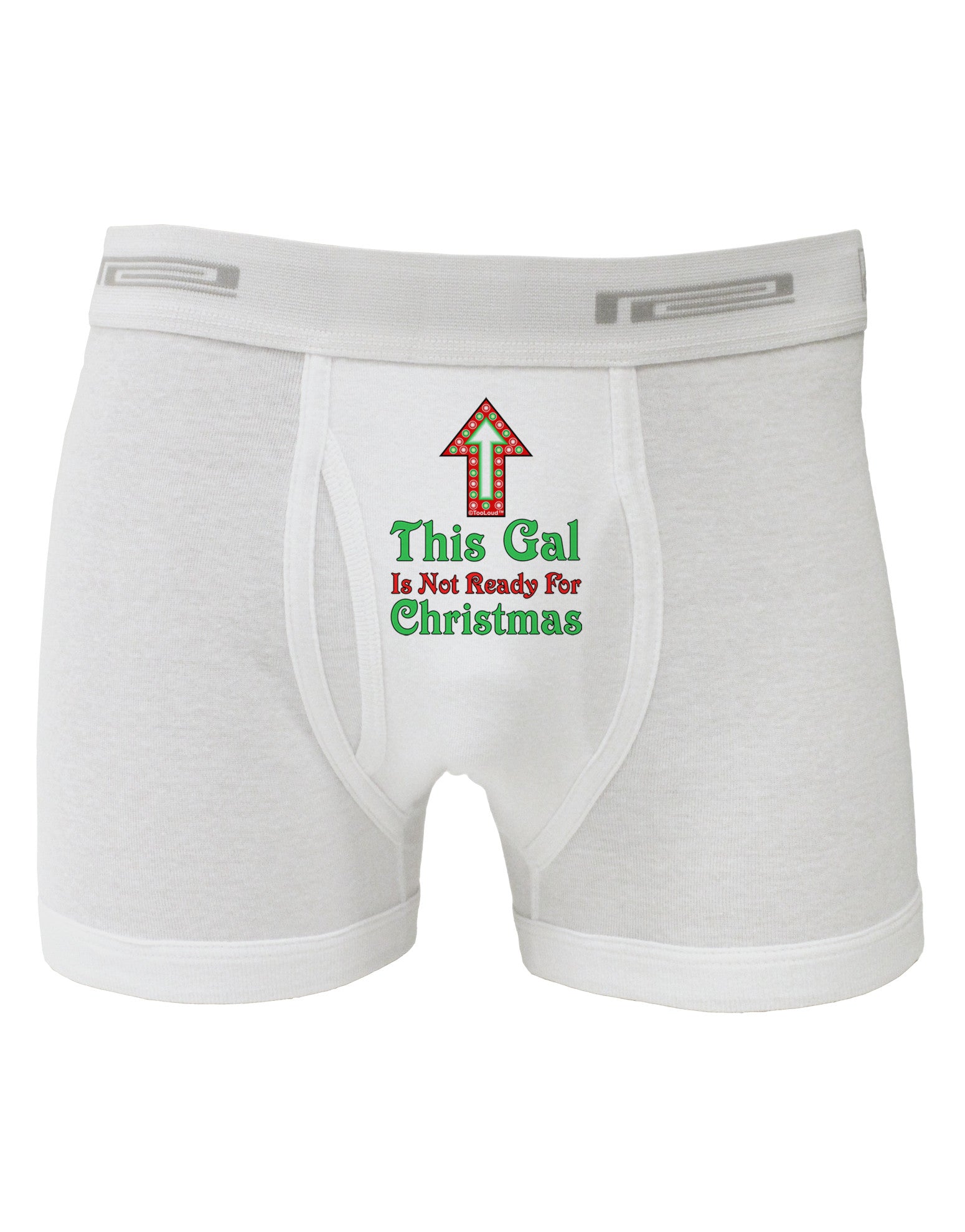This Gal Is Not Ready For Christmas Boxer Briefs-Boxer Briefs-TooLoud-White-Small-Davson Sales