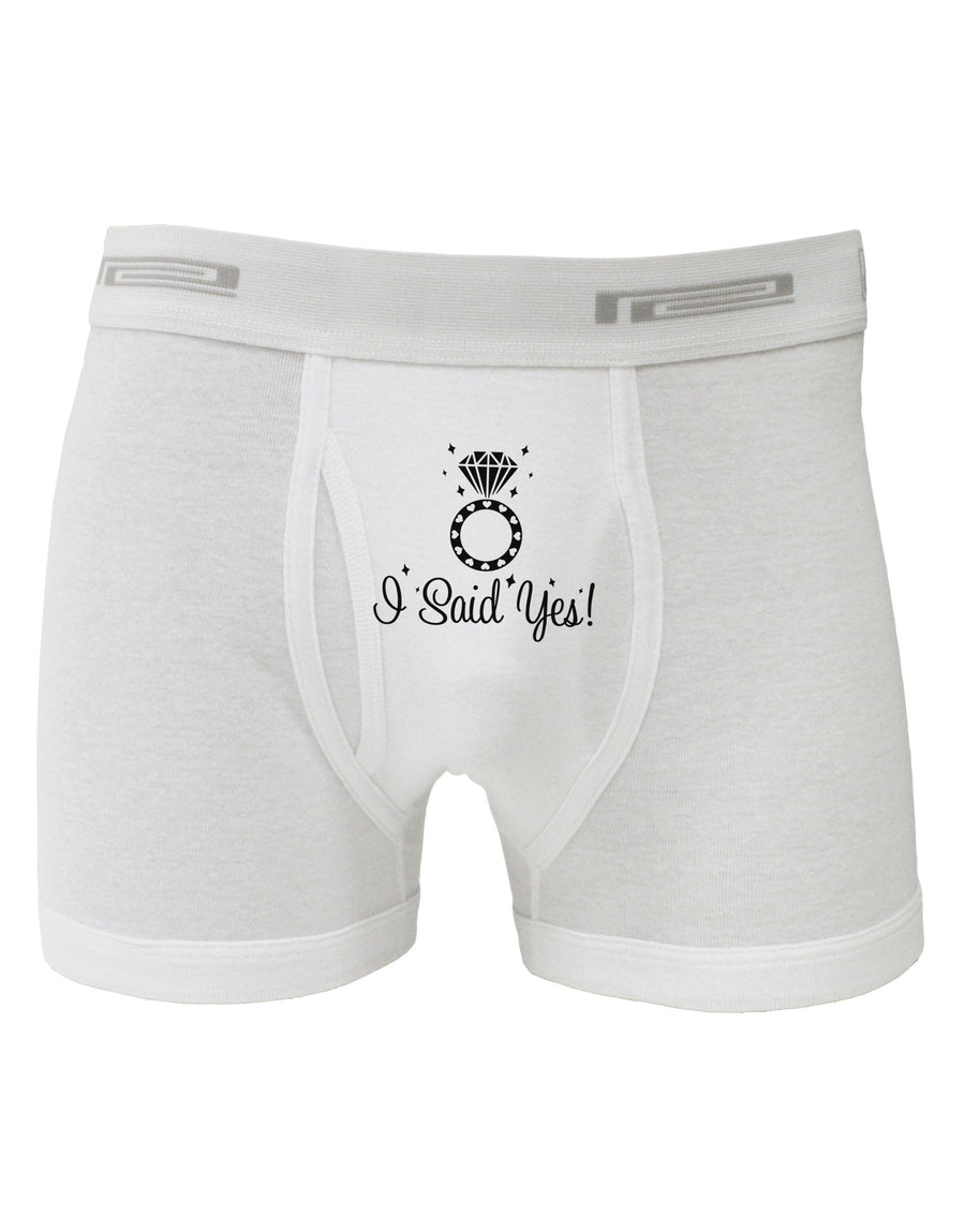 I Said Yes - Diamond Ring Boxer Briefs-Boxer Briefs-TooLoud-White-Small-Davson Sales