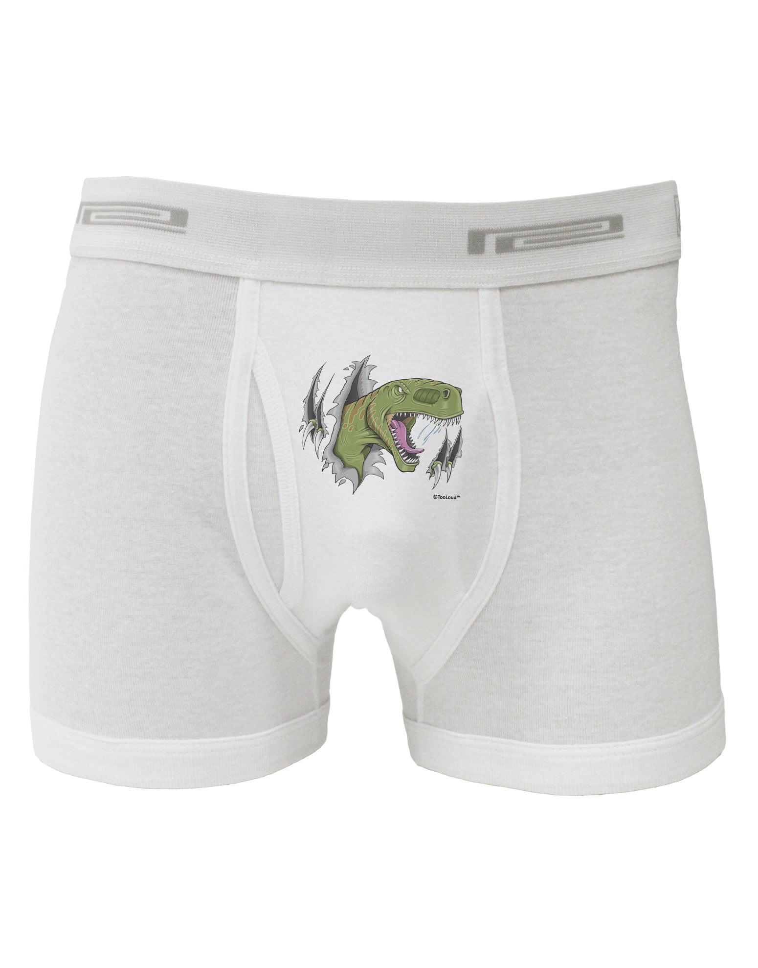 Green Dinosaur Breaking Free Boxer Briefs by TooLoud-Boxer Briefs-TooLoud-White-Small-Davson Sales