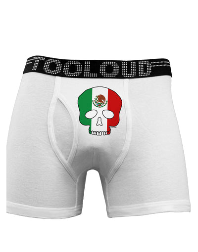 Skull Flag Mexico Boxer Briefs-Boxer Briefs-TooLoud-White-Small-Davson Sales