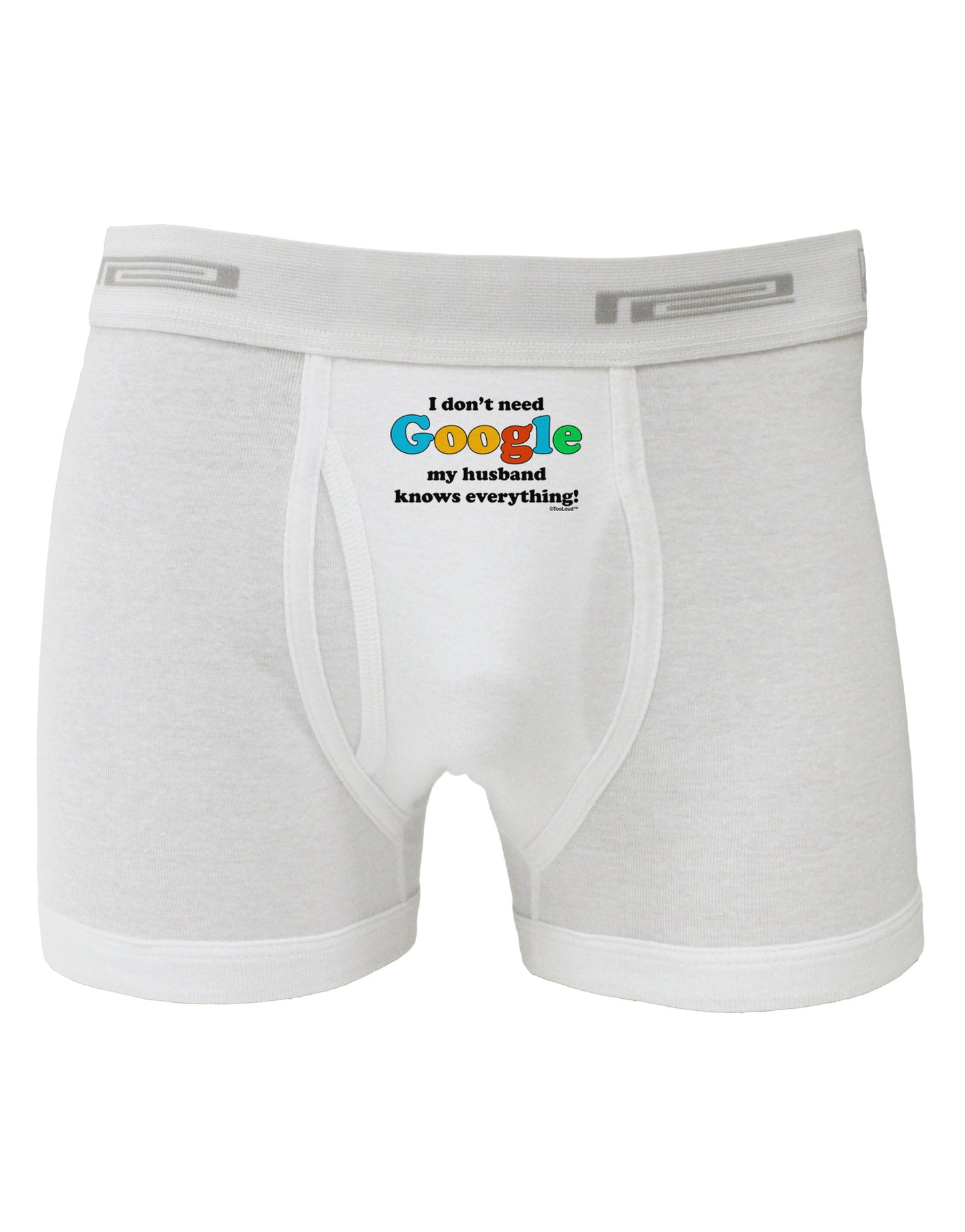 I Don't Need Google - Husband Boxer Briefs-Boxer Briefs-TooLoud-White-Small-Davson Sales