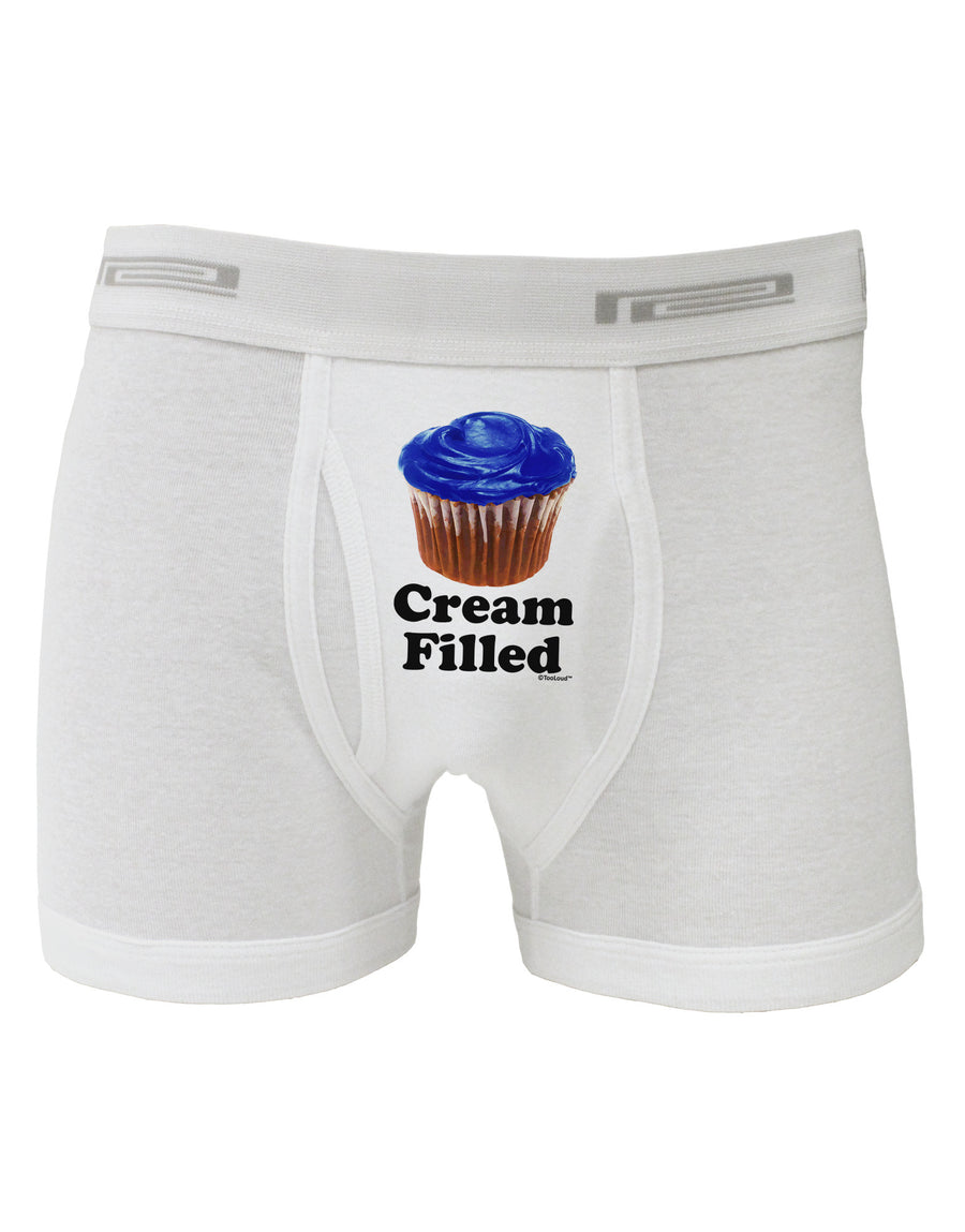 Cream Filled Blue Cupcake Design Boxer Briefs by TooLoud-Boxer Briefs-TooLoud-White-Small-Davson Sales