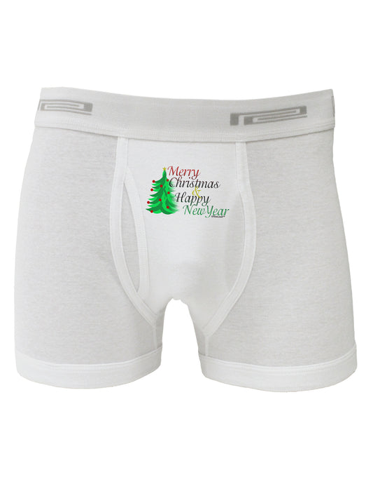 Merry Christmas & Happy New Year Boxer Briefs-Boxer Briefs-TooLoud-White-Small-Davson Sales