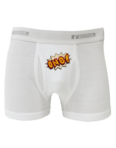 Onomatopoeia One Birthday Boxer Briefs-Boxer Briefs-TooLoud-White-Small-Davson Sales