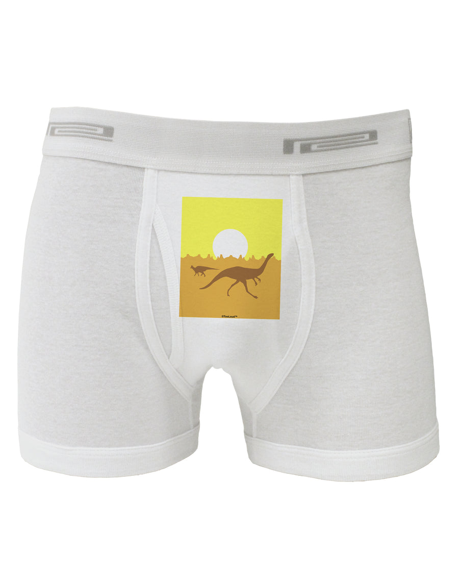 Jurassic Dinosaur Sunrise Boxer Briefs by TooLoud-Boxer Briefs-TooLoud-White-Small-Davson Sales