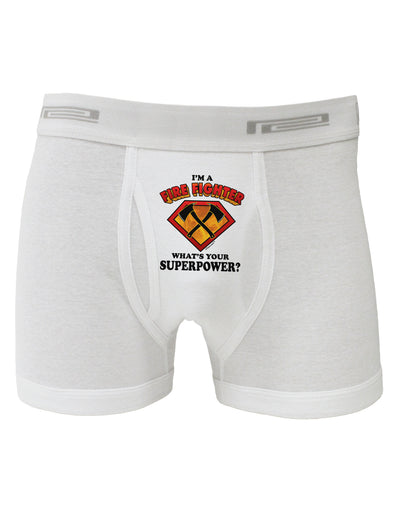 Fire Fighter - Superpower Boxer Briefs-Boxer Briefs-TooLoud-White-Small-Davson Sales