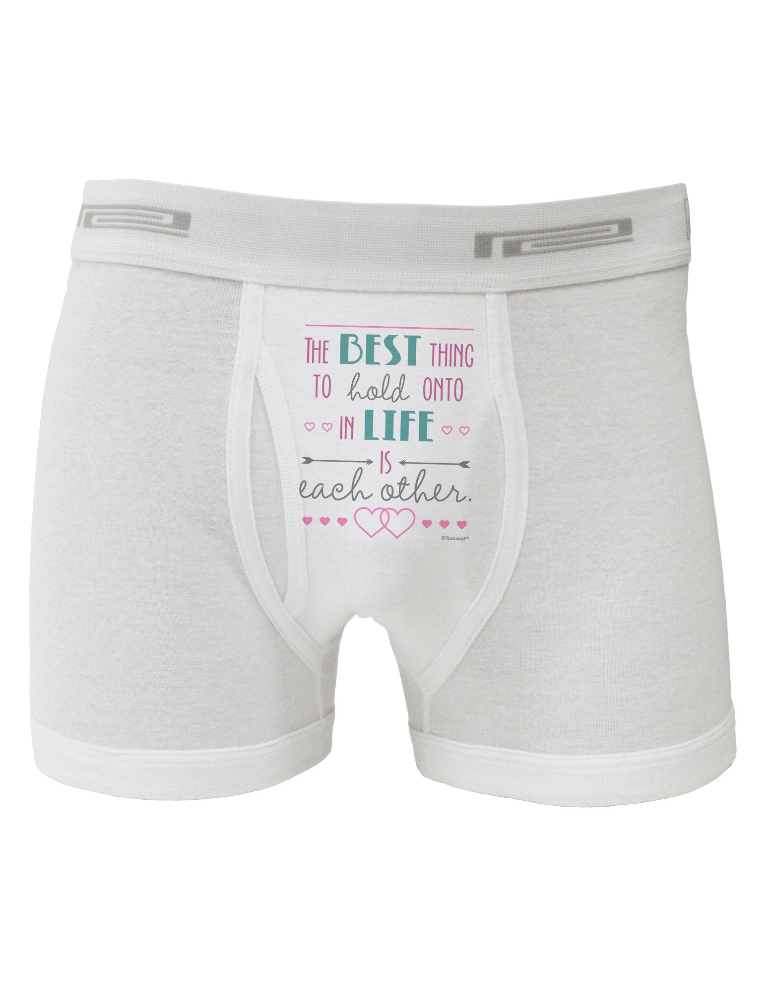The Best Thing to Hold Onto in Life is Each Other - Color Boxer Briefs-Boxer Briefs-TooLoud-White-Small-Davson Sales