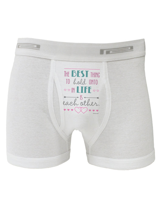 The Best Thing to Hold Onto in Life is Each Other - Color Boxer Briefs-Boxer Briefs-TooLoud-White-Small-Davson Sales