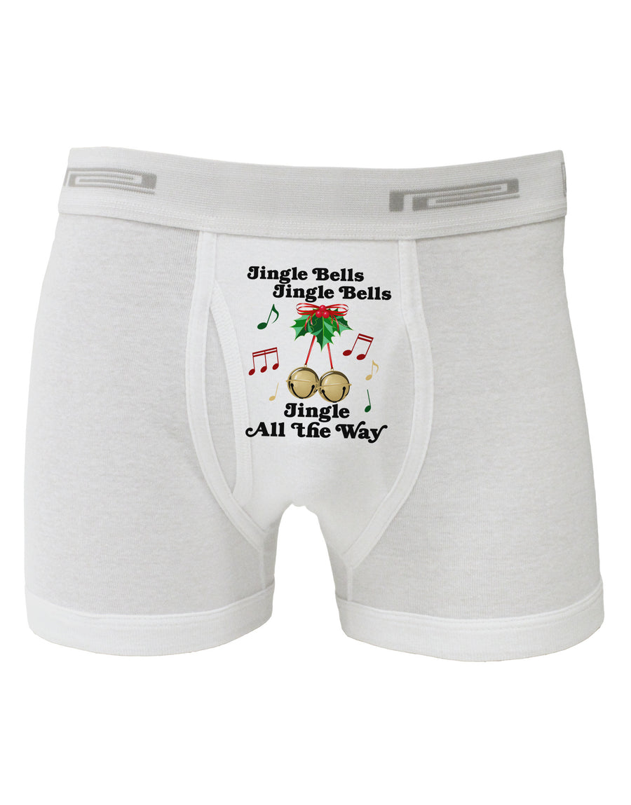 Jingle Bells All the way Boxer Briefs-Boxer Briefs-TooLoud-White-Small-Davson Sales