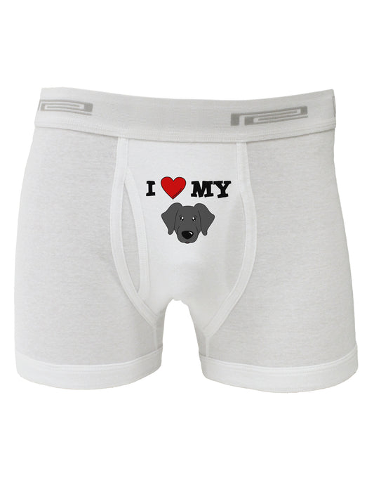 I Heart My - Cute Black Labrador Retriever Dog Boxer Briefs by TooLoud-Boxer Briefs-TooLoud-White-Small-Davson Sales