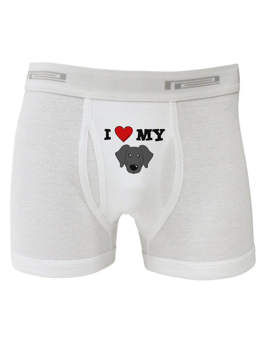 I Heart My - Cute Black Labrador Retriever Dog Boxer Briefs by TooLoud-Boxer Briefs-TooLoud-White-Small-Davson Sales