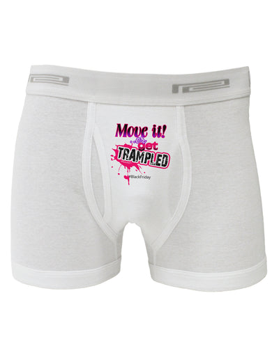 Move It Or Get Trampled Boxer Briefs-Boxer Briefs-TooLoud-White-Small-Davson Sales