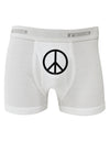 Peace Sign Symbol Boxer Briefs-Boxer Briefs-TooLoud-White-Small-Davson Sales