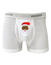 Black Santa Claus Face Christmas Boxer Briefs-Boxer Briefs-TooLoud-White-Small-Davson Sales