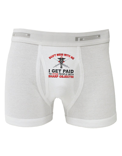 Nurse - Don't Mess With Me Boxer Briefs-Boxer Briefs-TooLoud-White-Small-Davson Sales